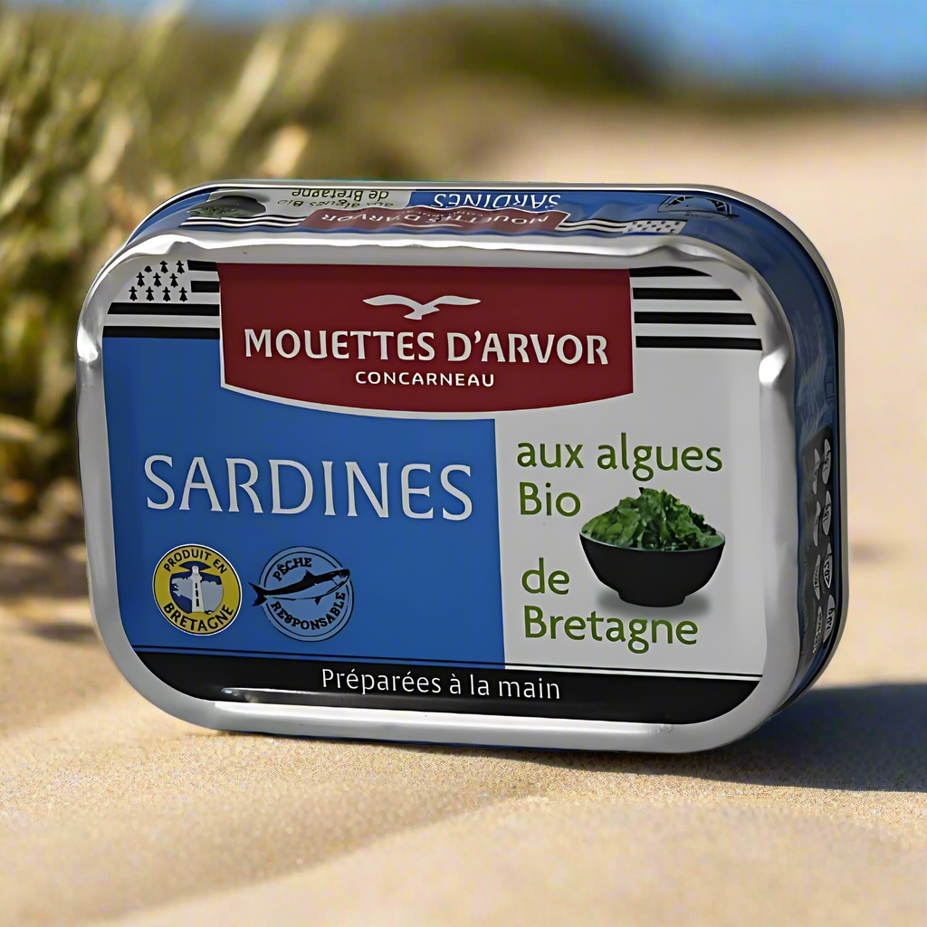 Sardinen mit Algen aus der Bretagne