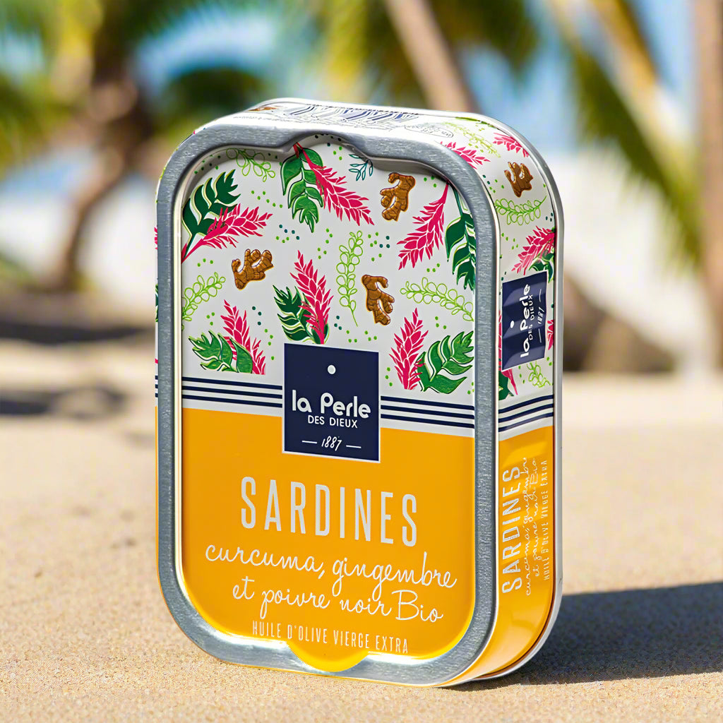 Sardinen Kurkuma Ingwer und schwarzer Pfeffer - Perle des Dieux