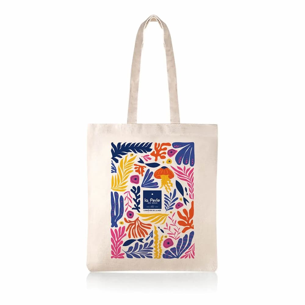 Tragetasche 100% Baumwolle - Univers marin La Perle des Dieux