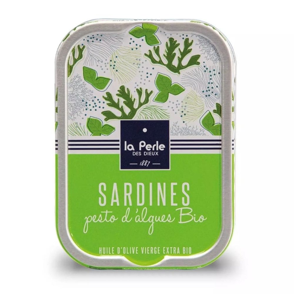 Sardinen mit Algen-Pesto in Olivenöl - Perle des Dieux