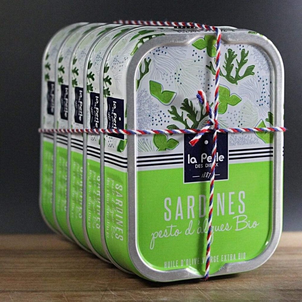 Sardinen mit Algen-Pesto in Olivenöl - Perle des Dieux