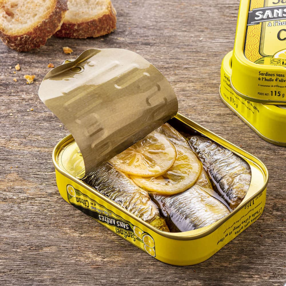 Sardinen ohne Gräten mit Olivenöl und Zitrone - Belle Iloise