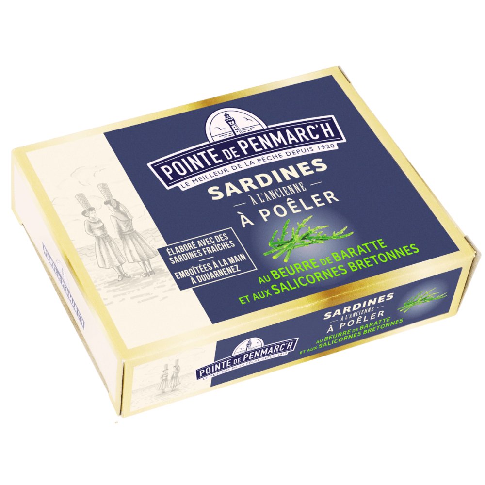 Sardinen zum Braten mit bretonischer Butter und Meerespargel (Salicornen) -  La Pointe de Penmarc'h