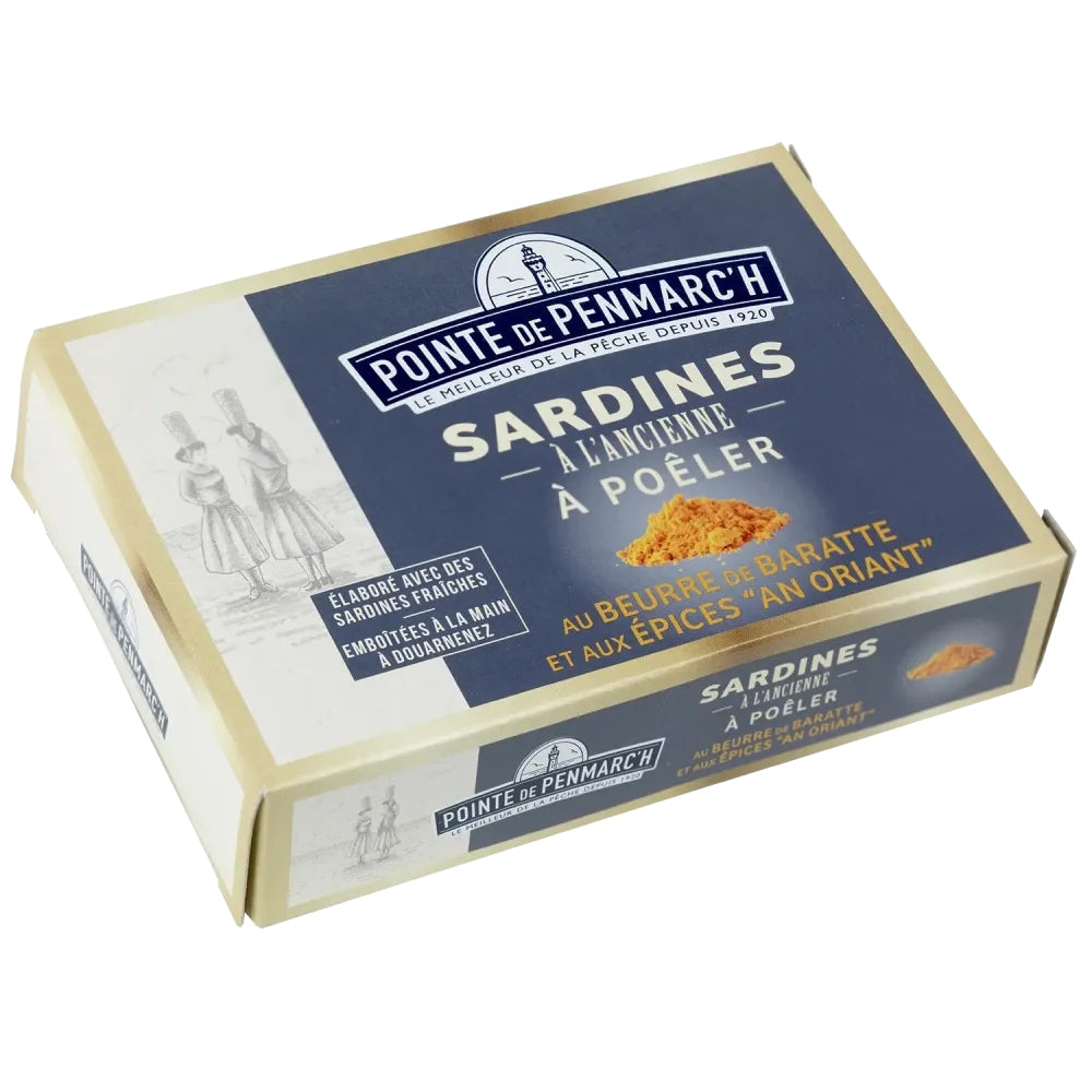 Sardinen zum Braten mit bretonischer Butter und orientalischen Gewürzen