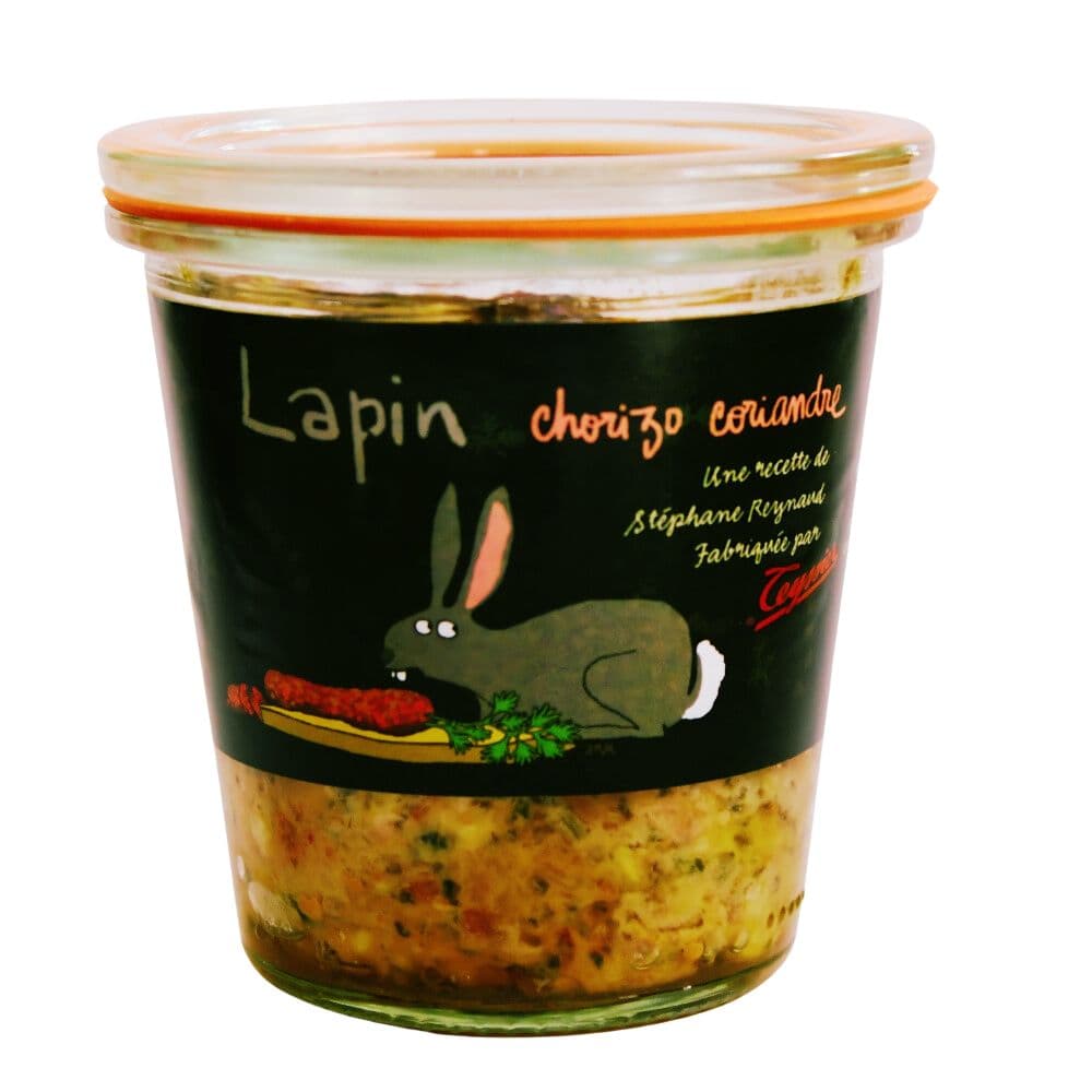 Terrine Kaninchen, Chorizo und Koriander von Stéphane Reynaud -  Teyssier Salaisons  - Maître Philippe & Filles