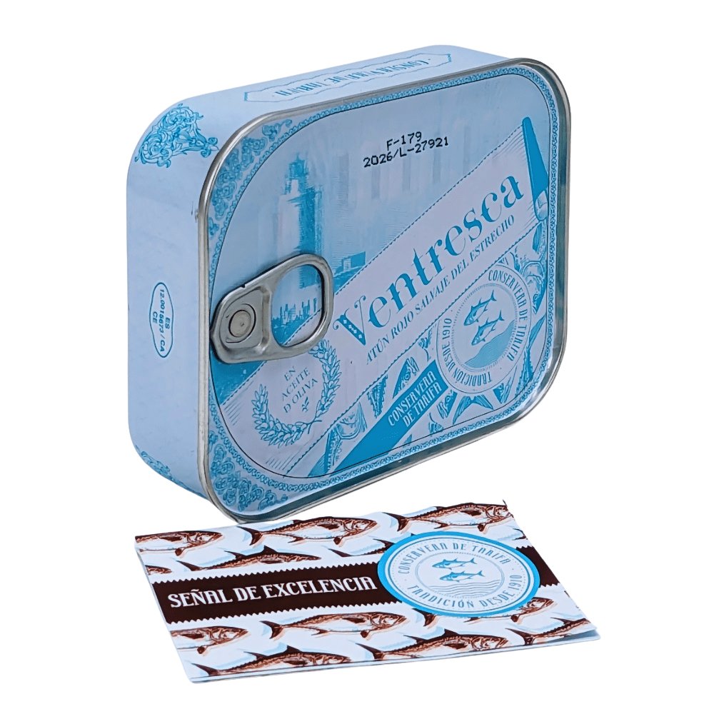 Ventresca vom wilden roten Thunfisch aus Tarifa in Olivenöl - Conservera de Tarifa