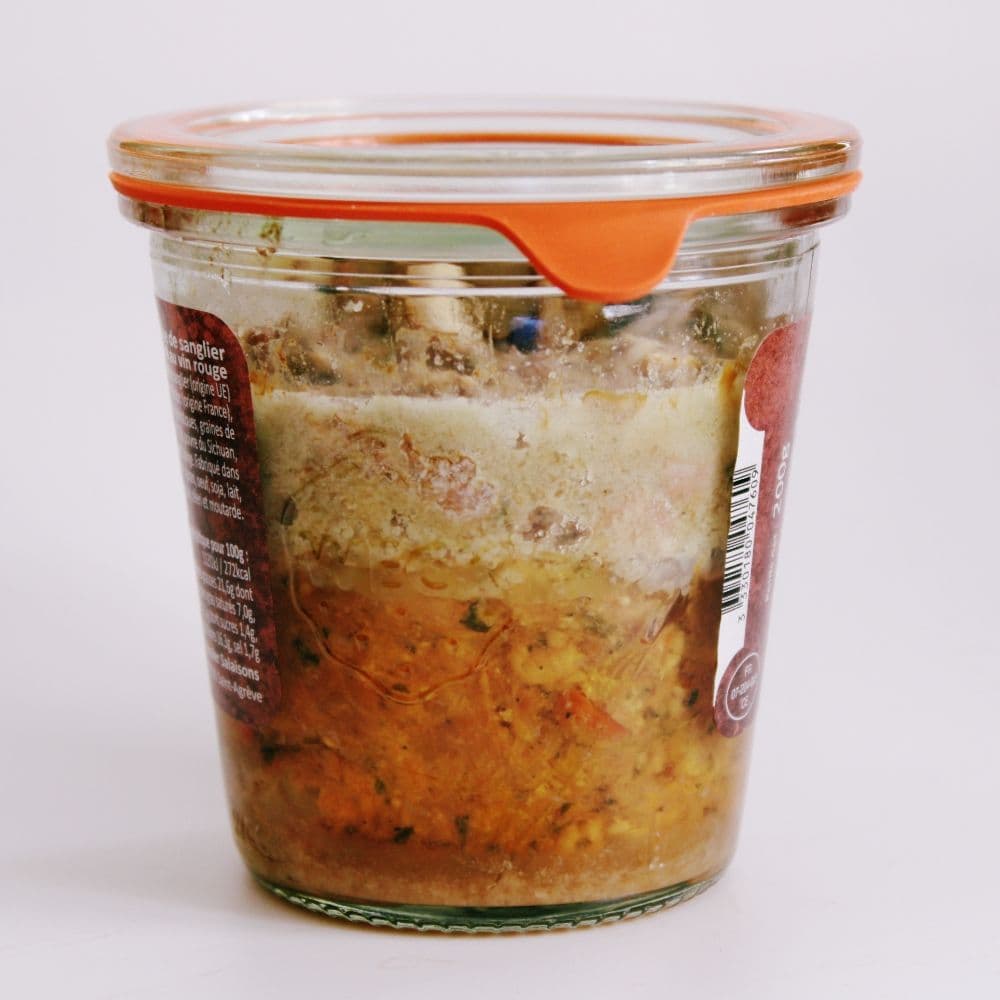 Verrine „das betrunkene Wildschwein” von Stéphane Reynaud -  Teyssier Salaisons  - Maître Philippe & Filles