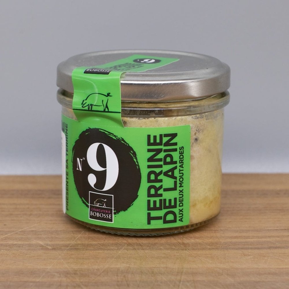 Verrine N°9 : Kaninchenterrine mit zweierlei Senf und Haselnüssen - Bobosse -  Bobosse Lyon  - Maître Philippe & Filles