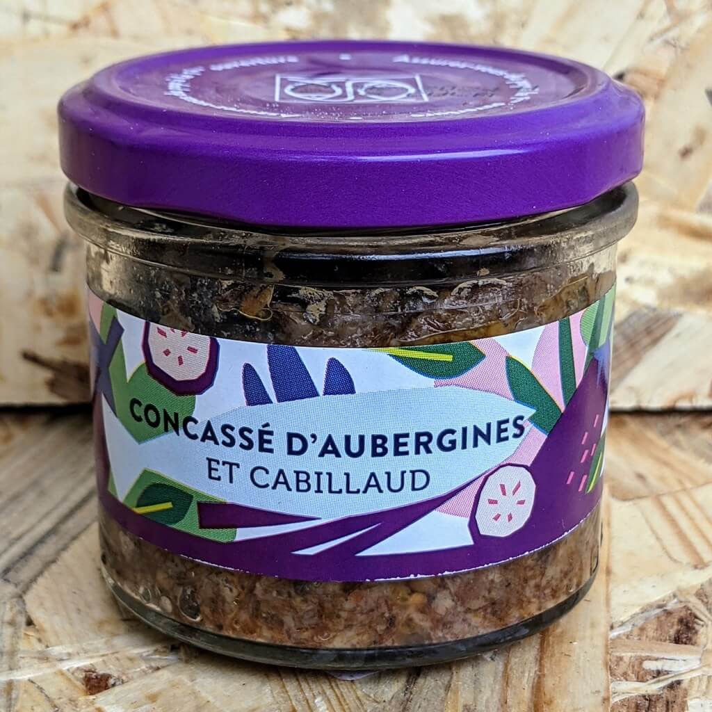Auberginenkaviar mit Kabeljau