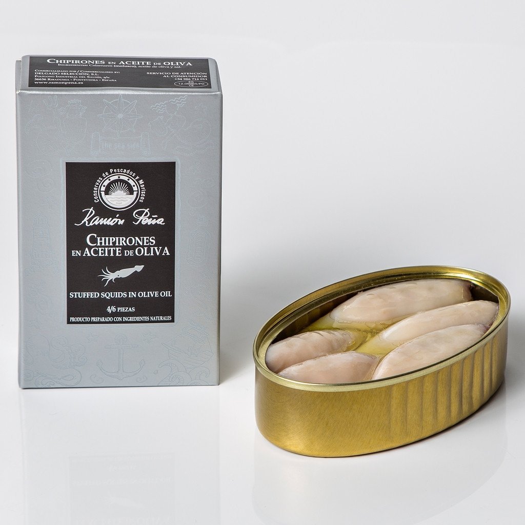 Chipirones in Olivenöl (Kleine Tintenfische aus Galizien) - Ramon Pena -  sardine.shop