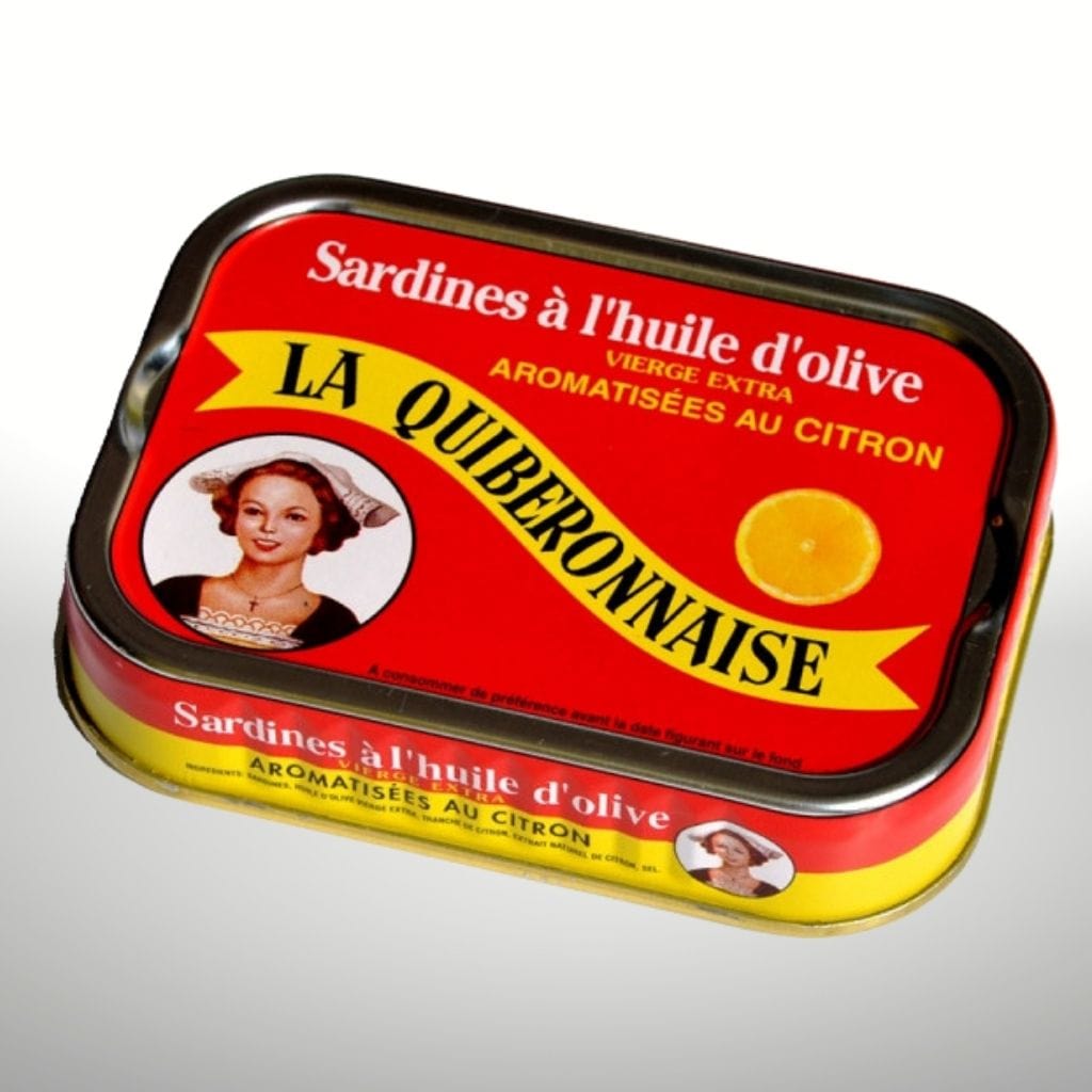 Quiberonnaise Fischkonserven Dose à 115g Klassische Sardinen in Olivenöl und Zitronen La Quiberonnaise Maitre Philippe et Filles