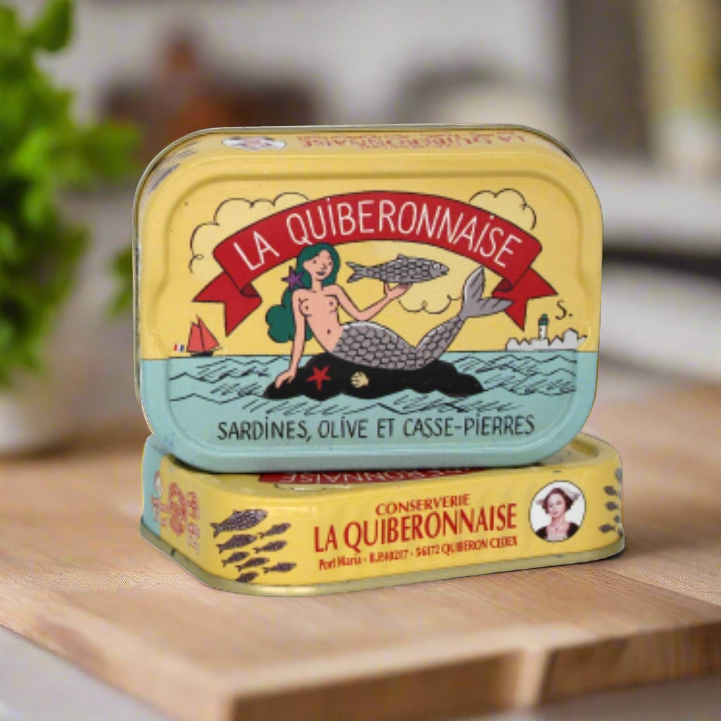 Jahrgangssardinen mit Algen und Oliven - Quiberonnaise -  sardine.shop