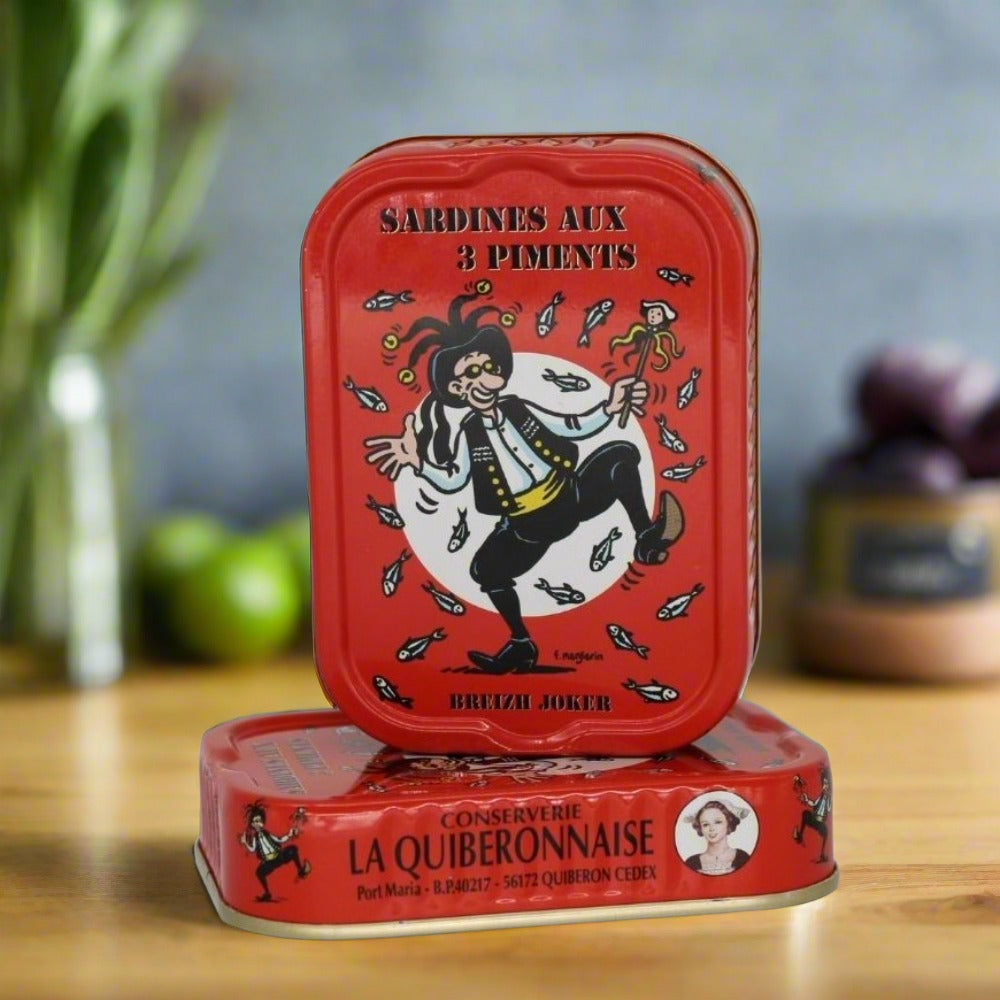 "Joker Breizh" – Jahrgangssardine mit 3-fach Chili - Quiberonnaise -  sardine.shop