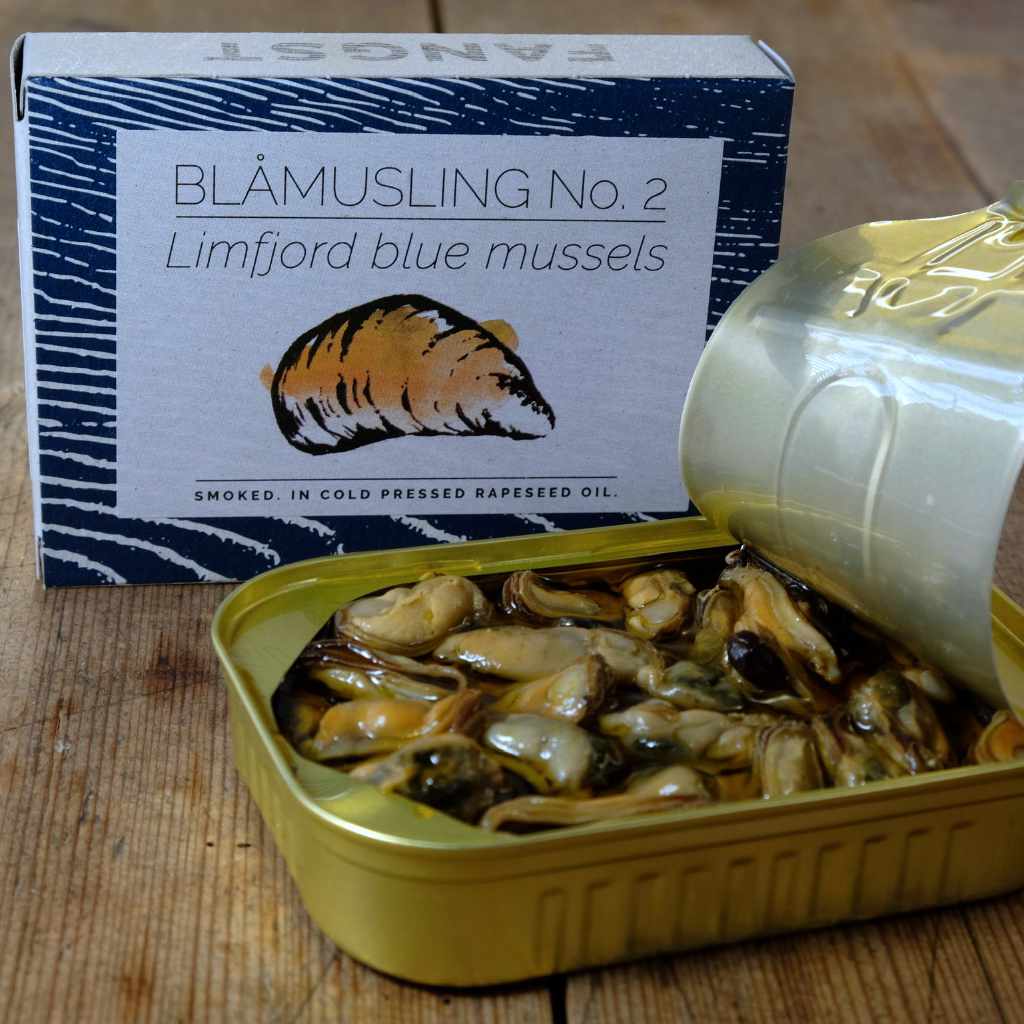 Limfjord-Miesmuscheln Nr. 2  - leicht geräuchert, in kaltgepresstem Rapsöl - Fangst.nordic -  sardine.shop