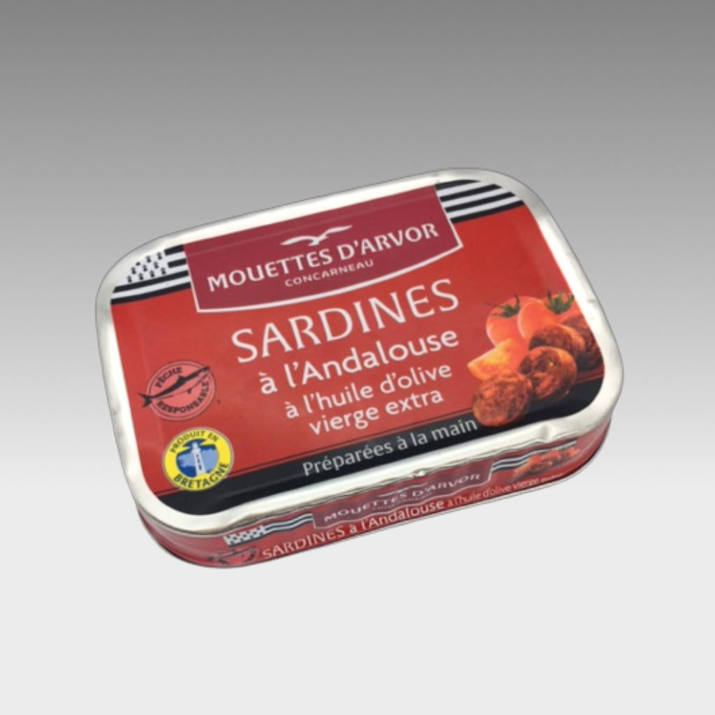 Sardinen "à l'Andalouse" mit Chorizo und Tomate - Mouettes d'Arvor -  sardine.shop