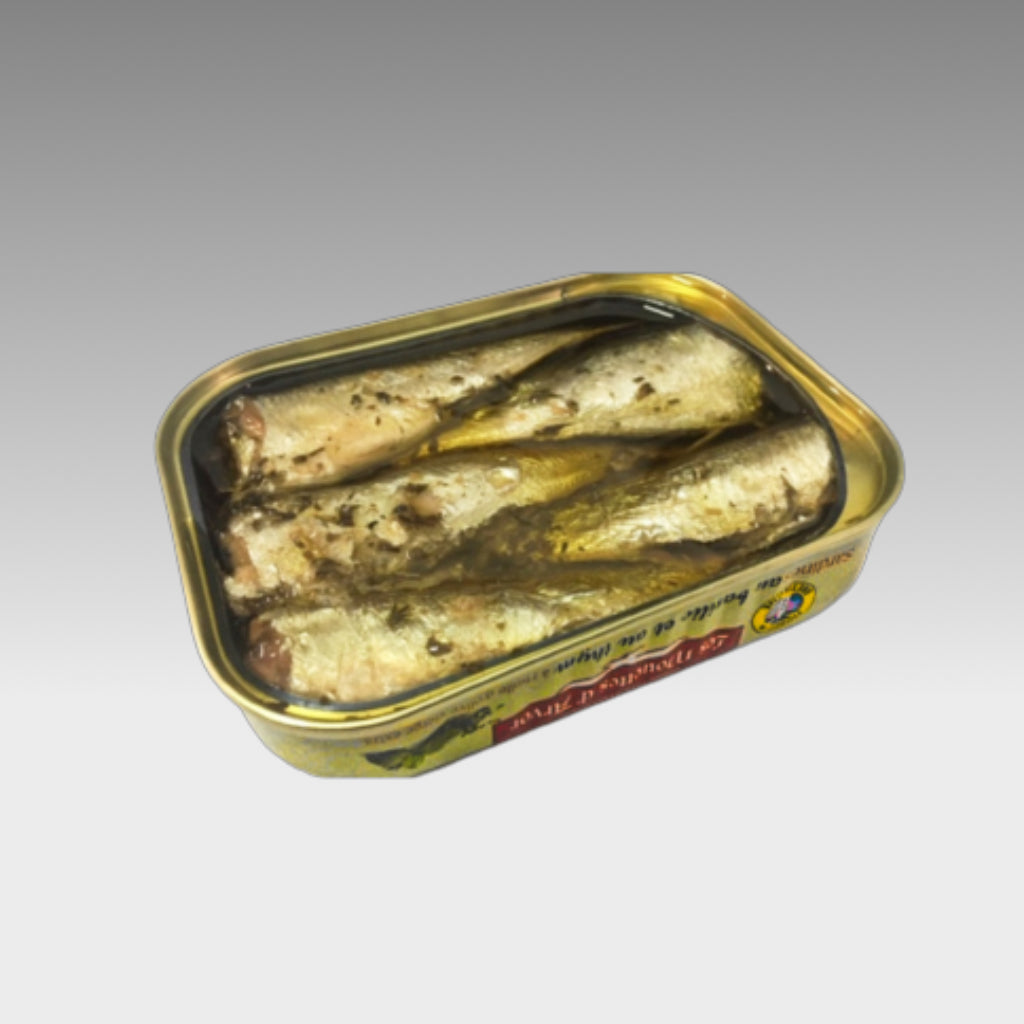 Sardinen mit Thymian und Basilikum - Mouettes d'Arvor -  sardine.shop