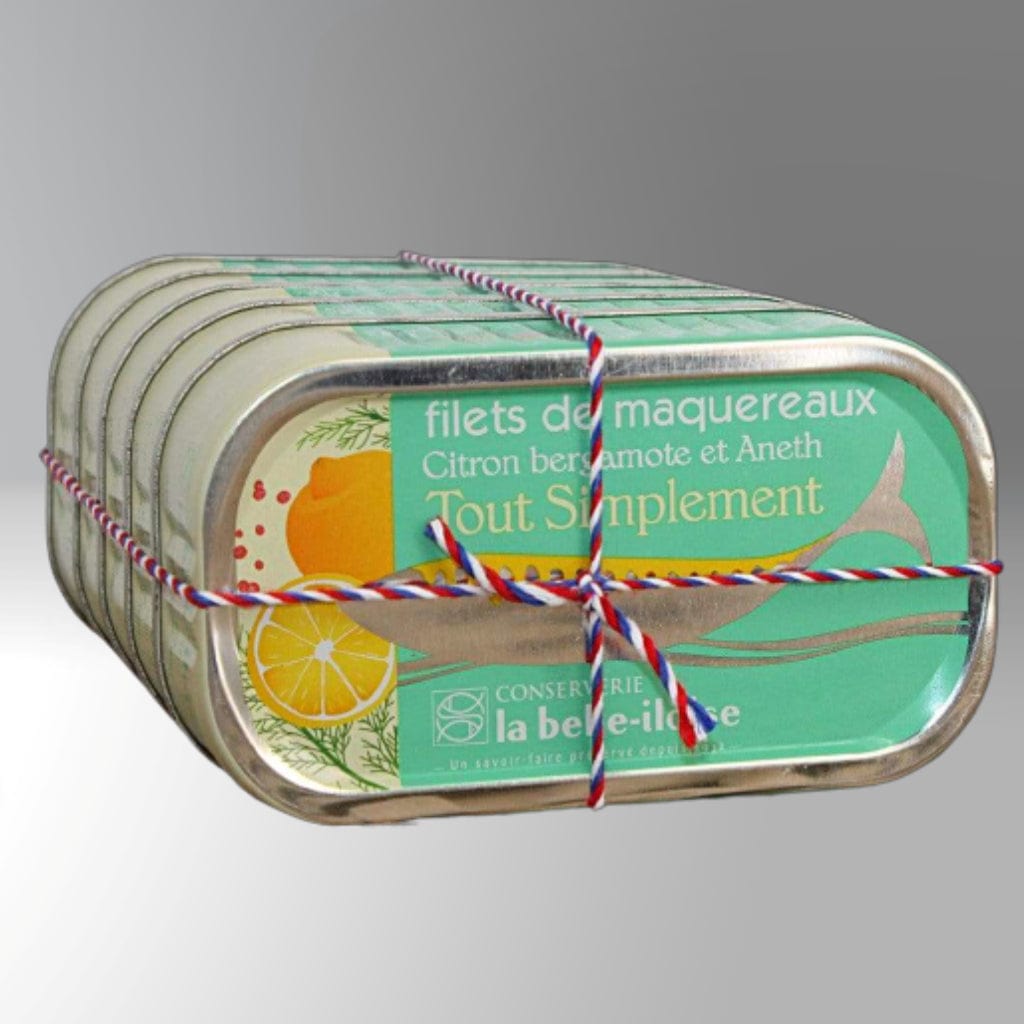 Belle Iloise Fischkonserven Dose à 118g Makrelenfilets mit Bergamotte und Dill Maitre Philippe et Filles