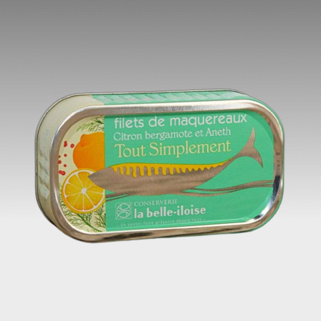 Belle Iloise Fischkonserven Dose à 118g Makrelenfilets mit Bergamotte und Dill Maitre Philippe et Filles