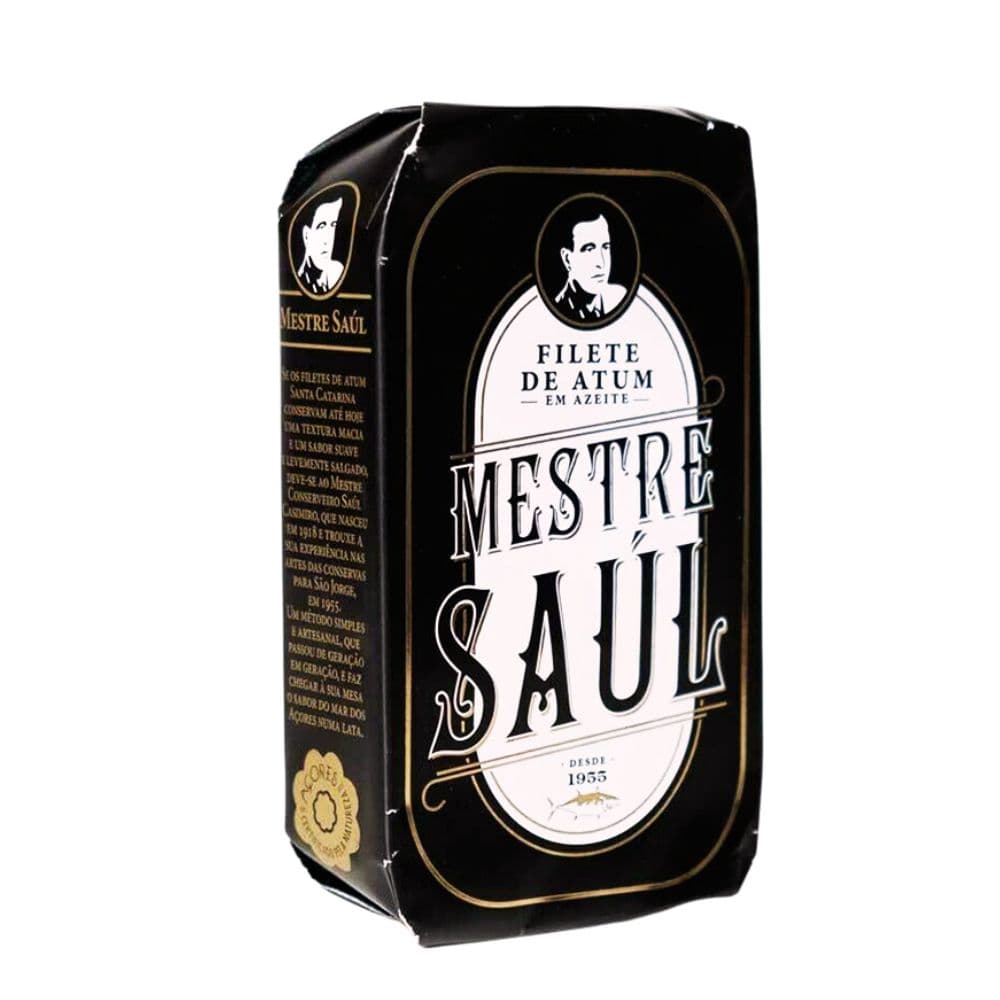 Santa Catarina Fischkonserven Dose à 120g “Mestre Saul” Thunfischfilet in Olivenöl - Sonderedition Maitre Philippe et Filles