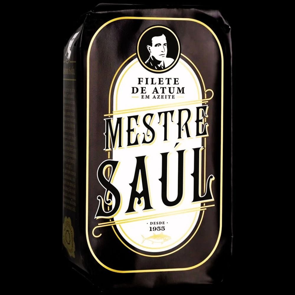 Santa Catarina Fischkonserven Dose à 120g “Mestre Saul” Thunfischfilet in Olivenöl - Sonderedition Maitre Philippe et Filles