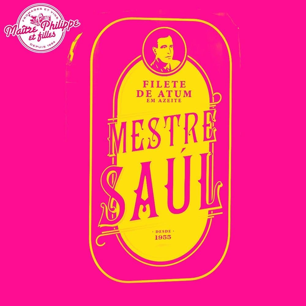 Santa Catarina Fischkonserven Dose à 120g “Mestre Saul” Thunfischfilet in Olivenöl - Sonderedition Maitre Philippe et Filles
