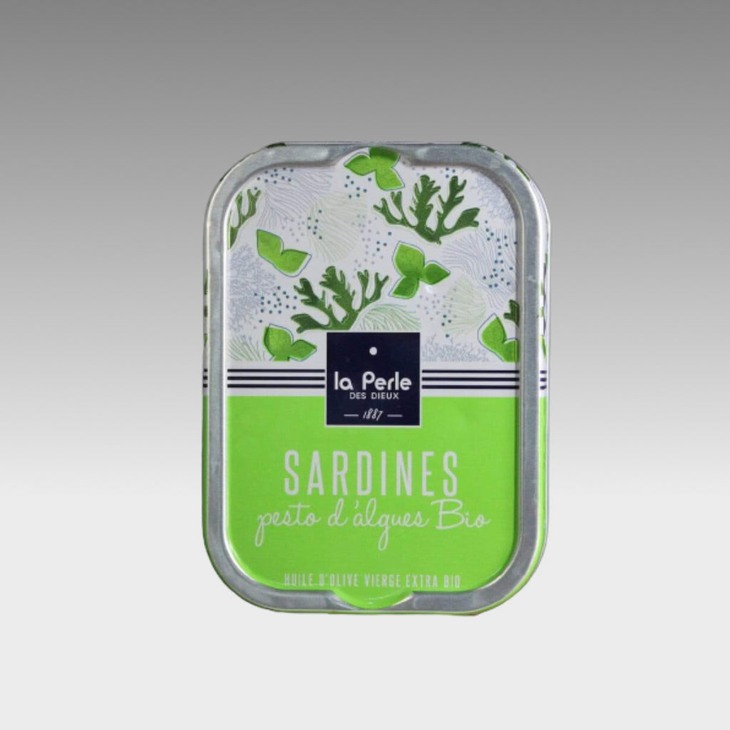 Sardinen mit Algen-Pesto in Olivenöl