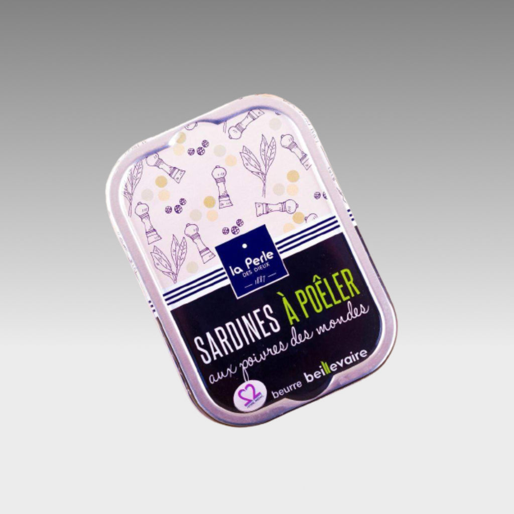 Sardines for frying in Beillevaire barrel butter with pepper