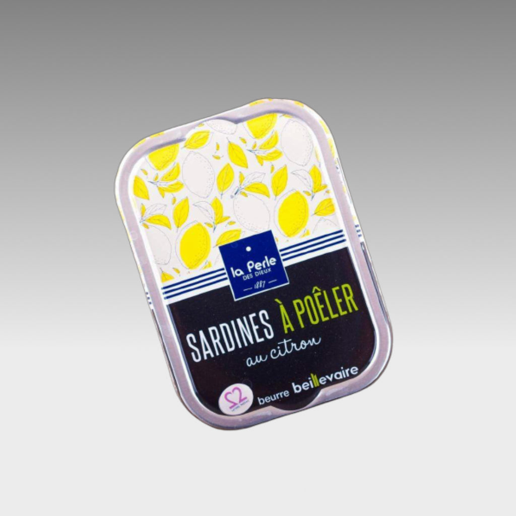 Sardinen zum Braten in Beillevaire Fassbutter mit Zitrone - Perle des Dieux -  sardine.shop