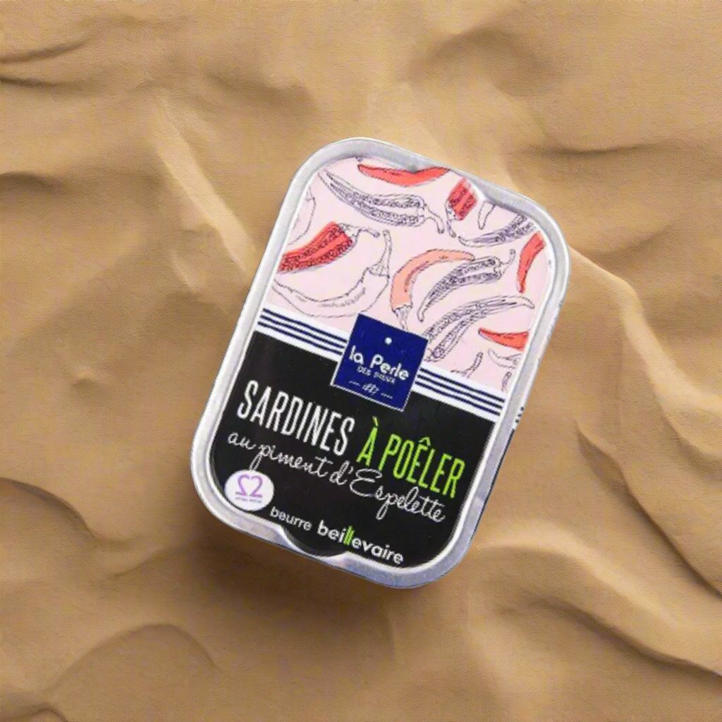 Sardinen zum Braten mit Fassbutter und Piment d’Espelette - Perle des Dieux -  sardine.shop