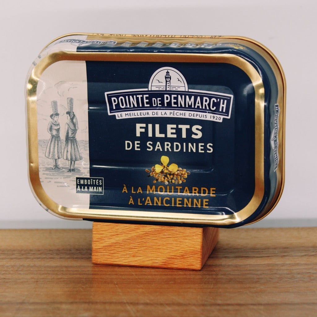 La Pointe de Penmarc'h Fischkonserven Dose à 100g Sardinenfilets in altmodischer Senfsauce Maitre Philippe et Filles