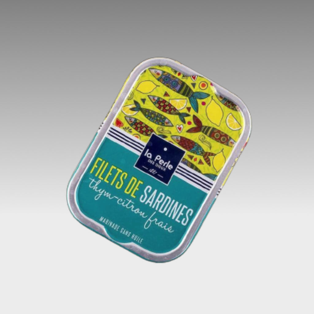 Sardinenfilets mit Thymian und Zitrone - Perle des Dieux -  sardine.shop