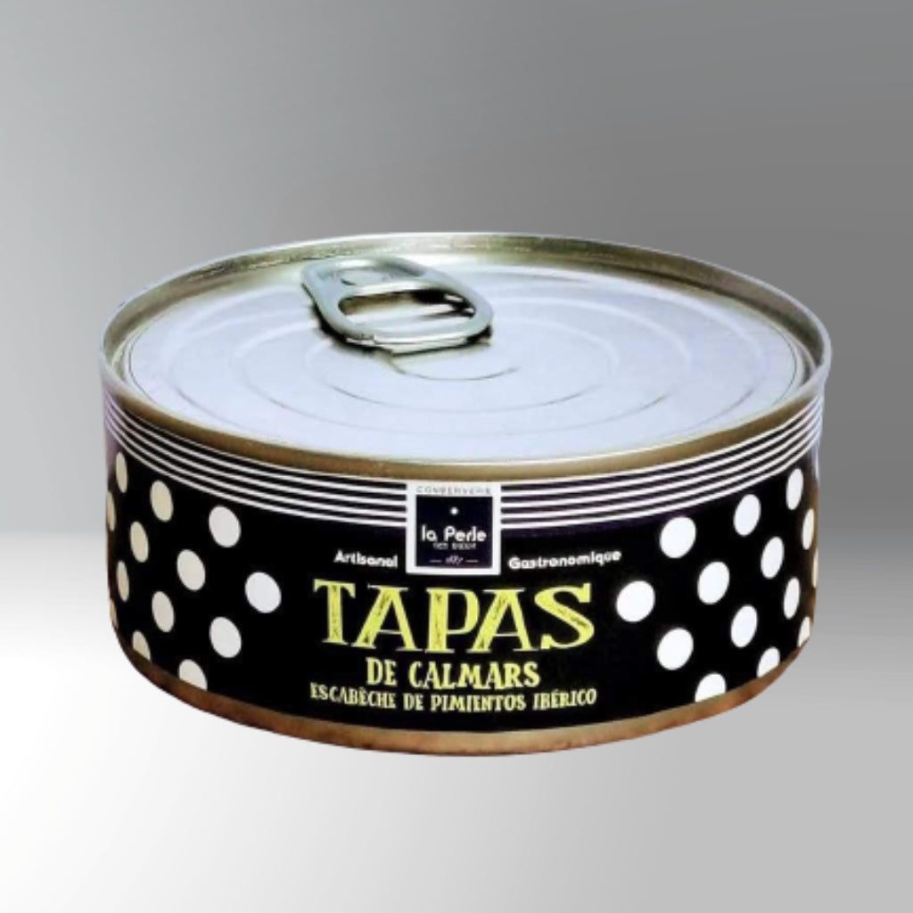 Tapas von Kalmare mit Pimientos