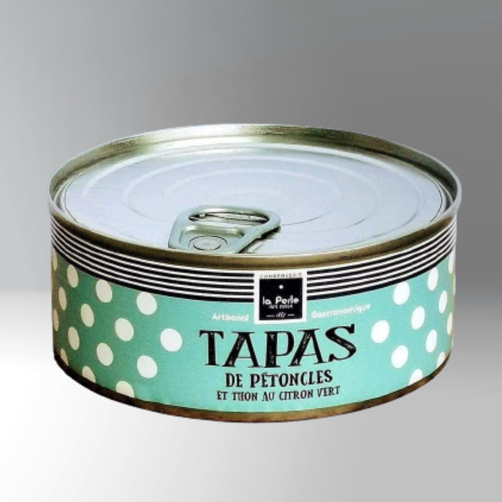 Tapas of scallops with tuna and lime
