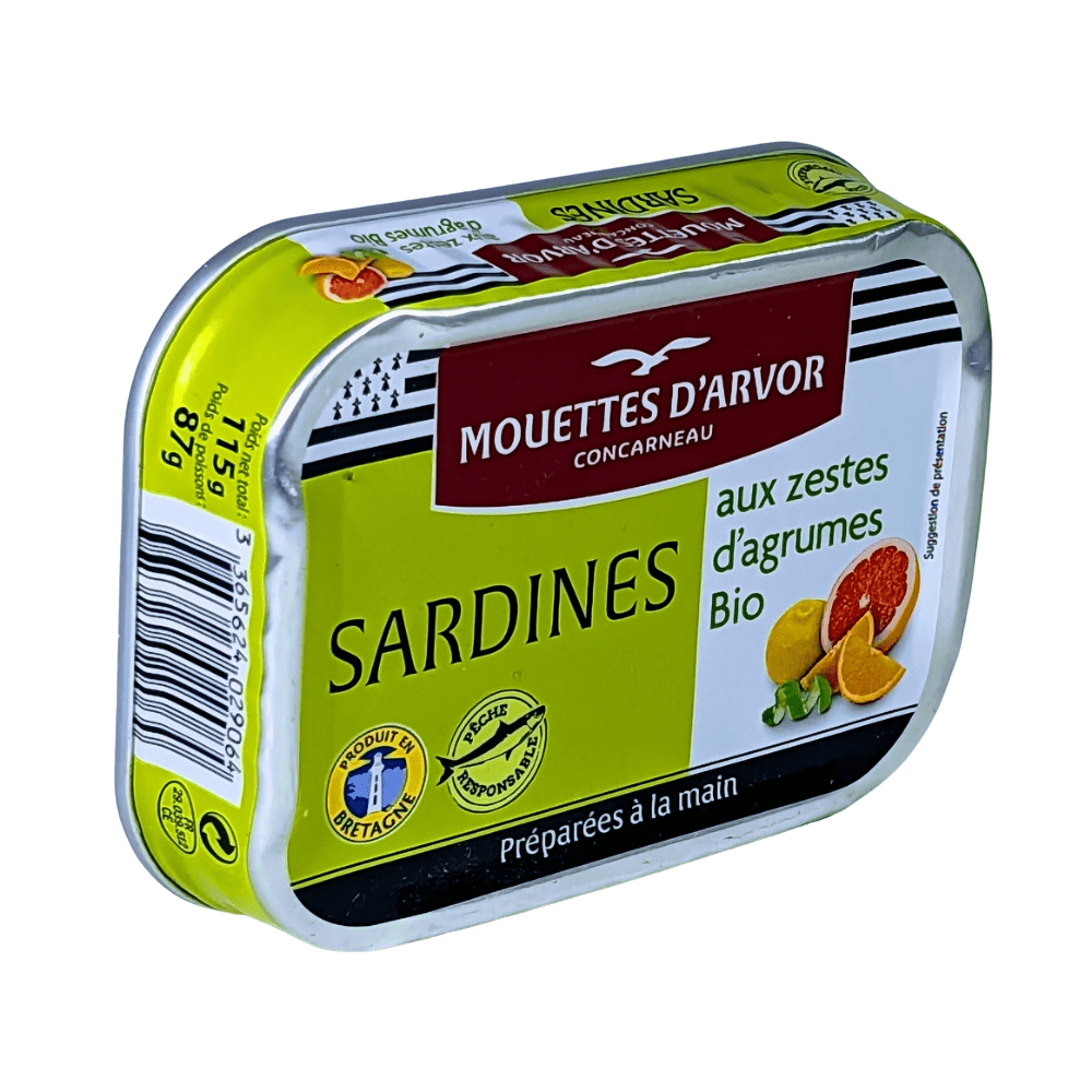 Sardines with citrus fruits
