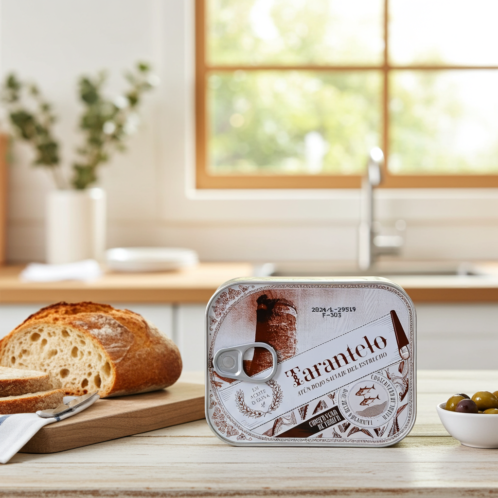 Tarantelo vom wilden roten Thunfisch aus Tarifa in Olivenöl