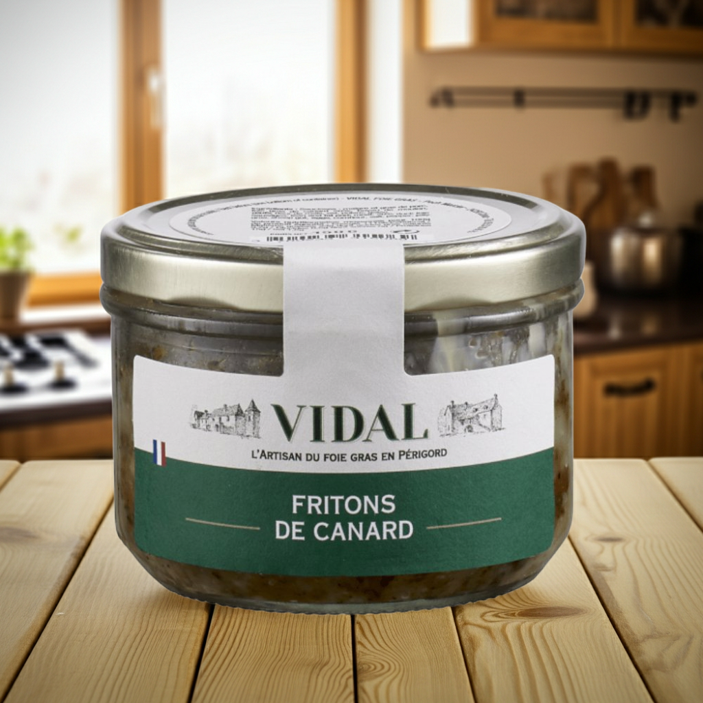 Enten-Fritons aus dem Périgord (kross gebratene Entengrieben)