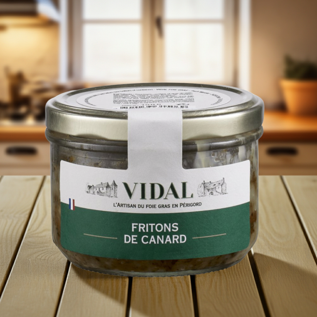 Enten-Fritons aus dem Périgord (kross gebratene Entengrieben)