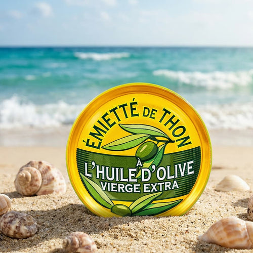 Émietté vom Thunfisch mit reinem Olivenöl Dose à 80g