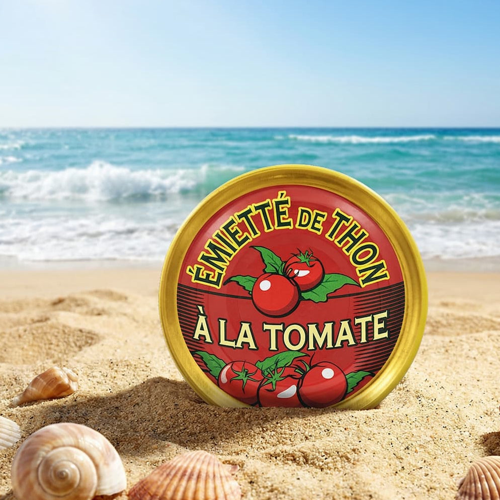 Émietté vom Thunfisch mit Tomate