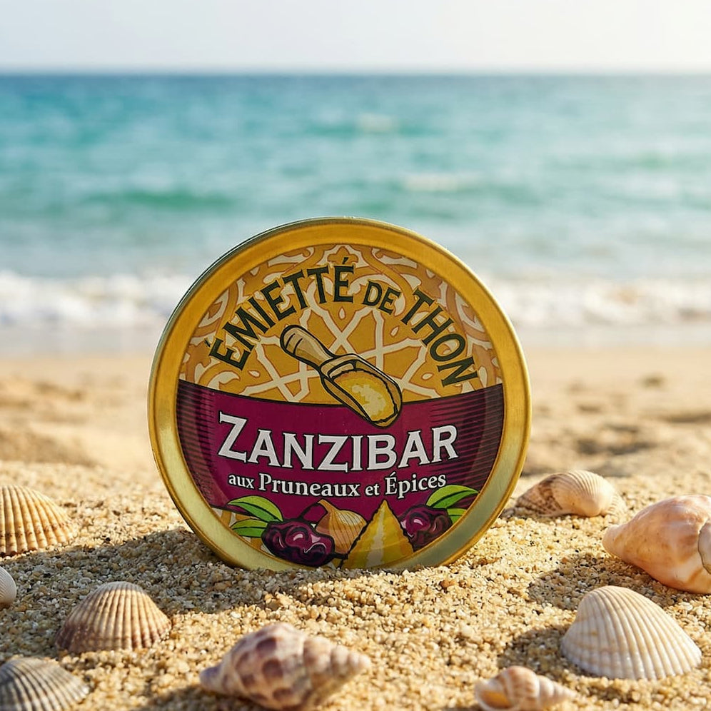 Émietté vom Thunfisch "Zanzibar" mit Dörrpflaumen und Gewürzen Dose à 80g