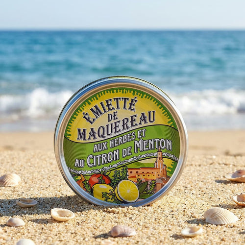 Émietté der Makrele mit Zitronen aus Menton Dose à 80g