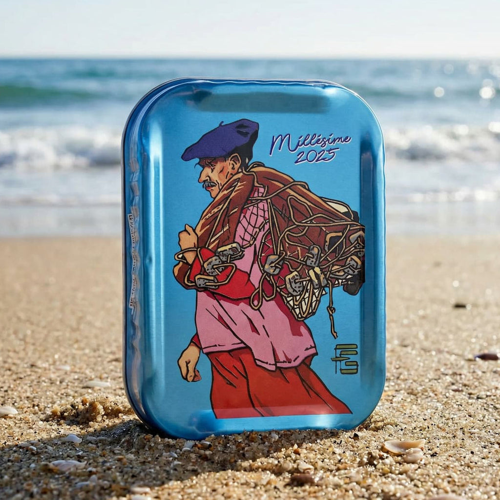 Jahrgangssardine 2025 „Le Pêcheur Sardinier" von Géo Fourrier Dose à 115g