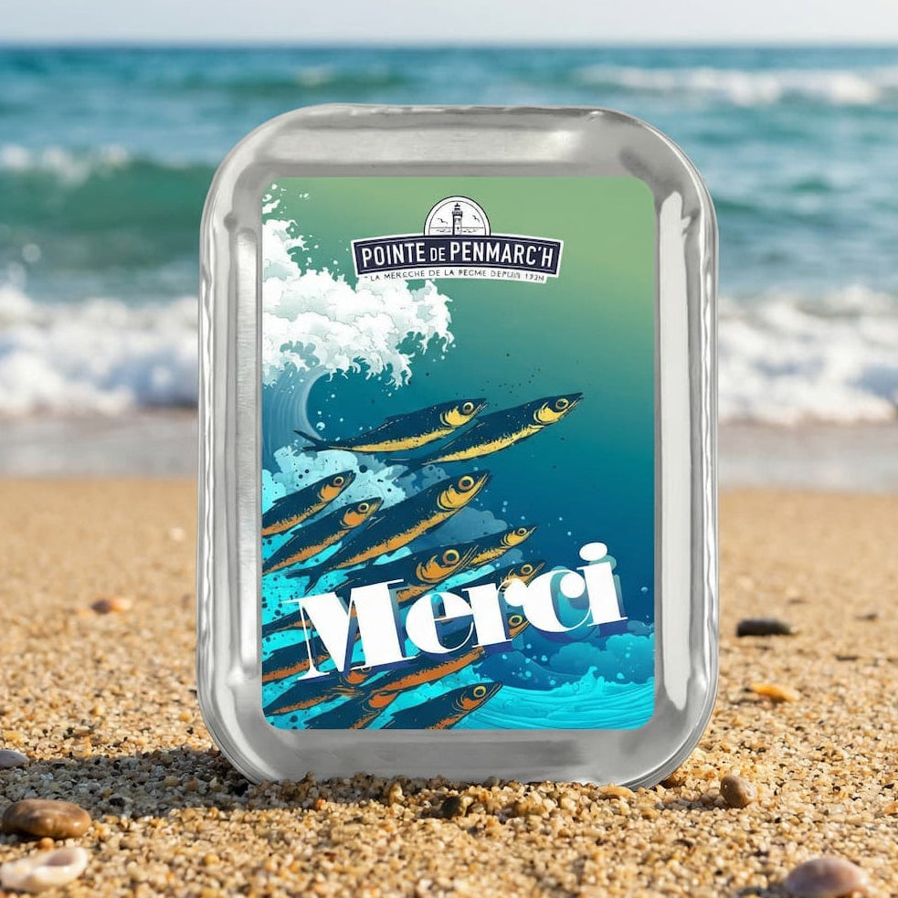 Sardinen in Olivenöl Vierge Extra "Merci ❤️" Merci Dose à 115g