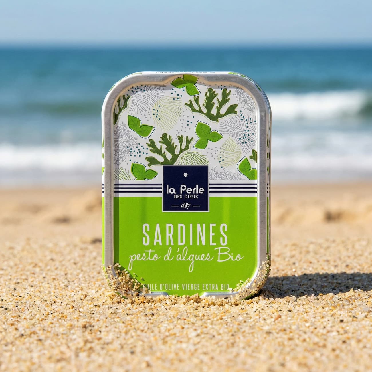Sardinen mit Algen-Pesto in Olivenöl Dose 115g