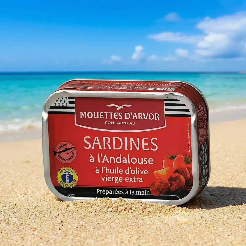 Sardines "à l'Andalouse" with chorizo ​​and tomato - Les Mouettes d'Arvor - Gonidec