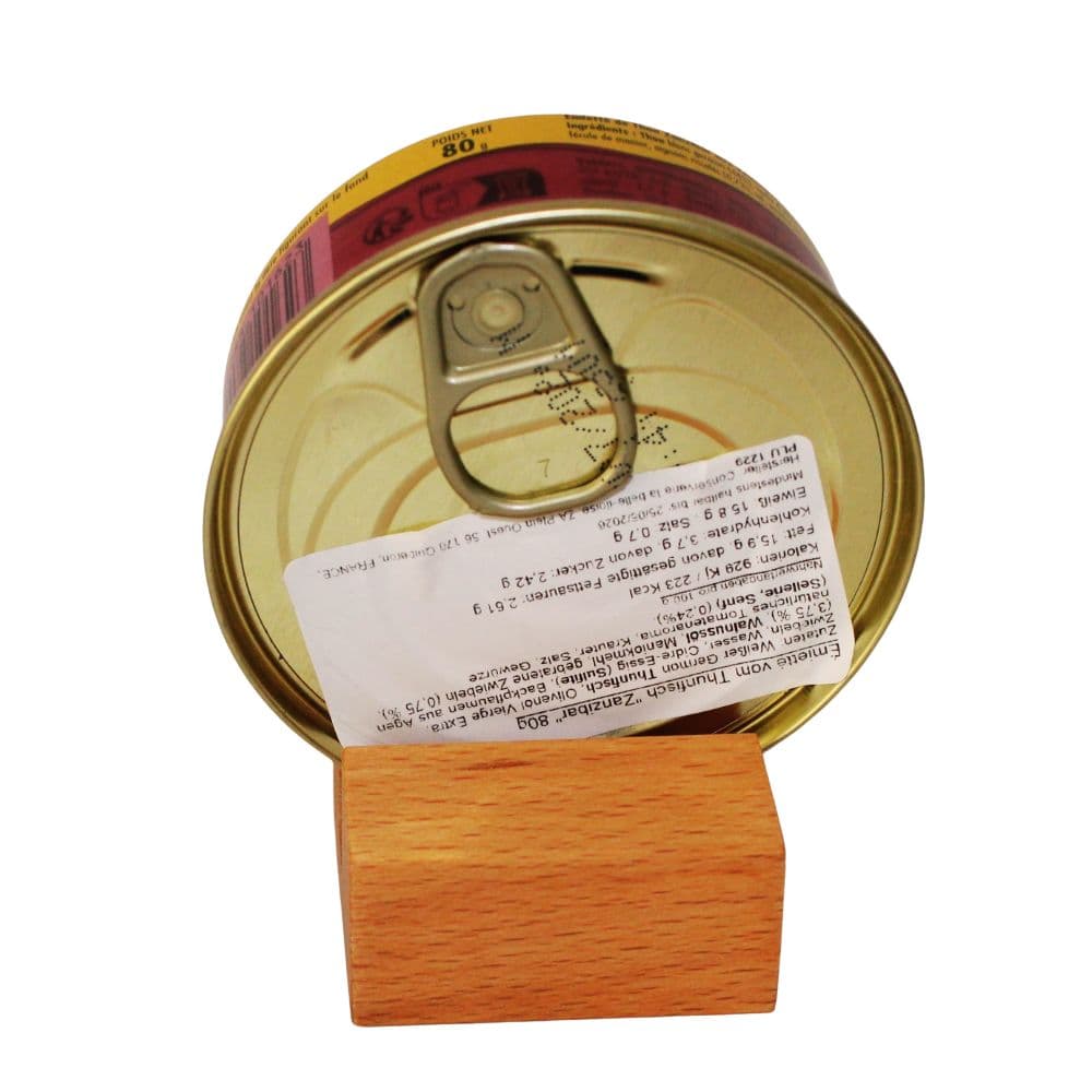 Aufsteller Buche für runde Dosen (geölt)