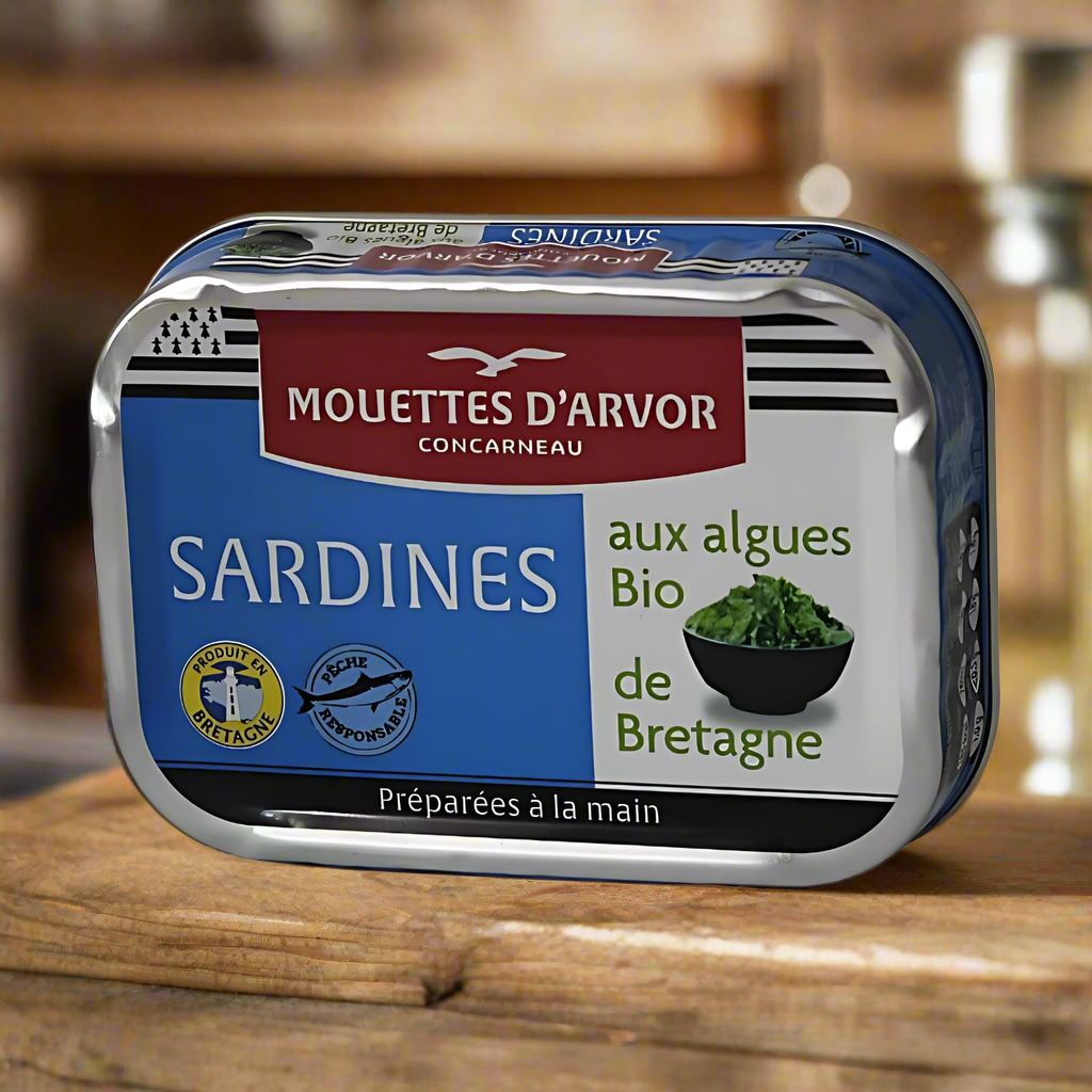 Sardinen mit Algen aus der Bretagne Dose à 115g