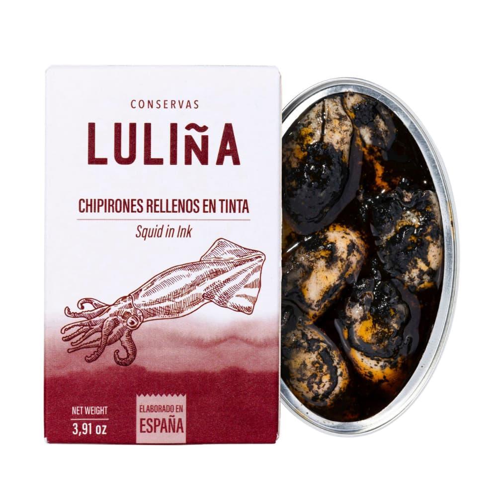 Gefüllter Baby-Tintenfisch in eigener Tinte Dose à 111g