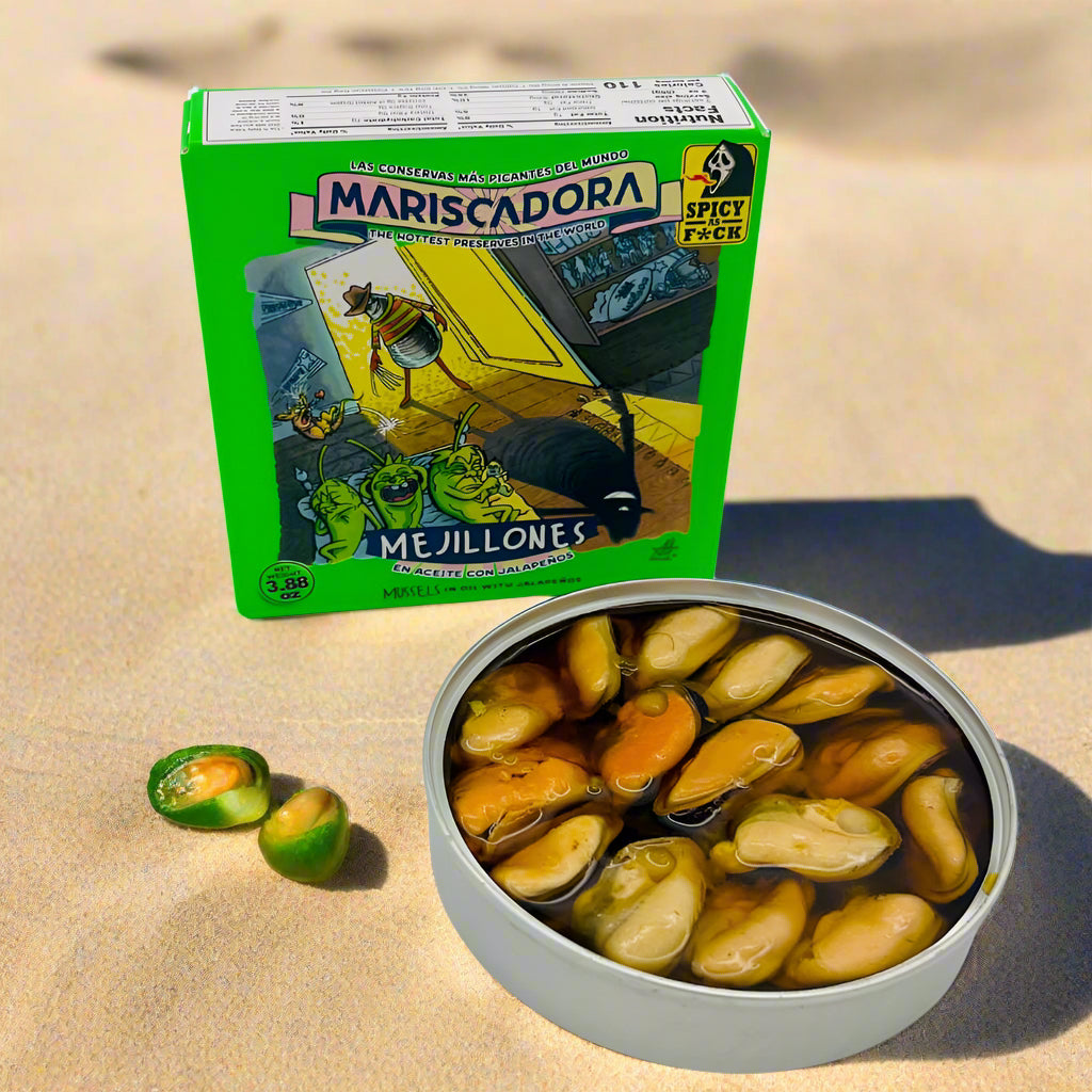 Mariscadora Premium Miesmuscheln mit Jalapeño-Püree 🌶️