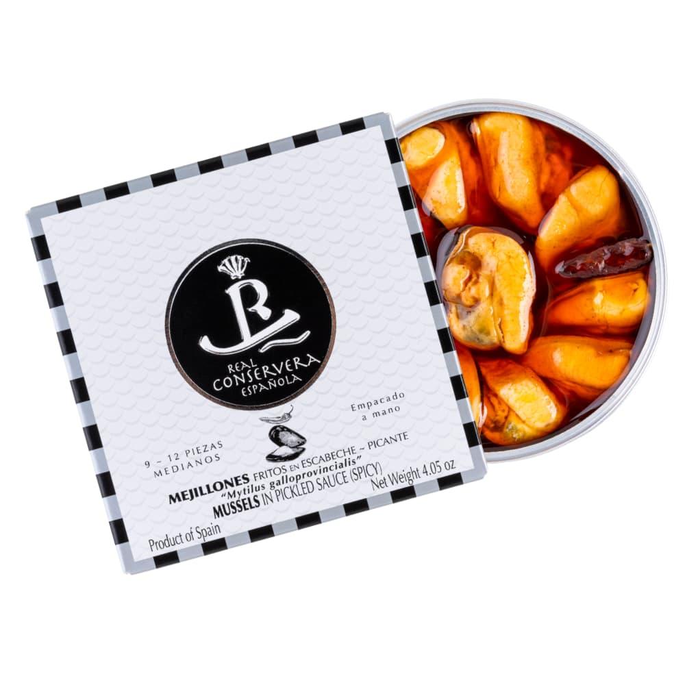 Miesmuscheln in Escabèche medium 9-12 Stück Dose à 115 g